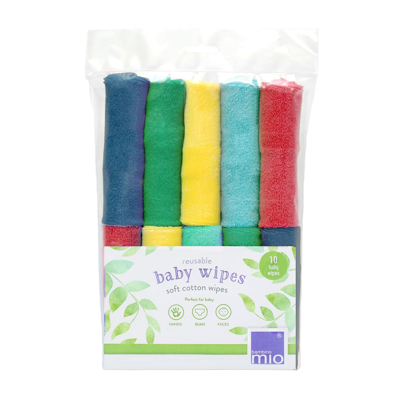 Bambino Mio reusable baby wipes 10 pack