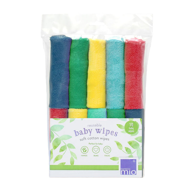 Bambino Mio reusable baby wipes 10 pack