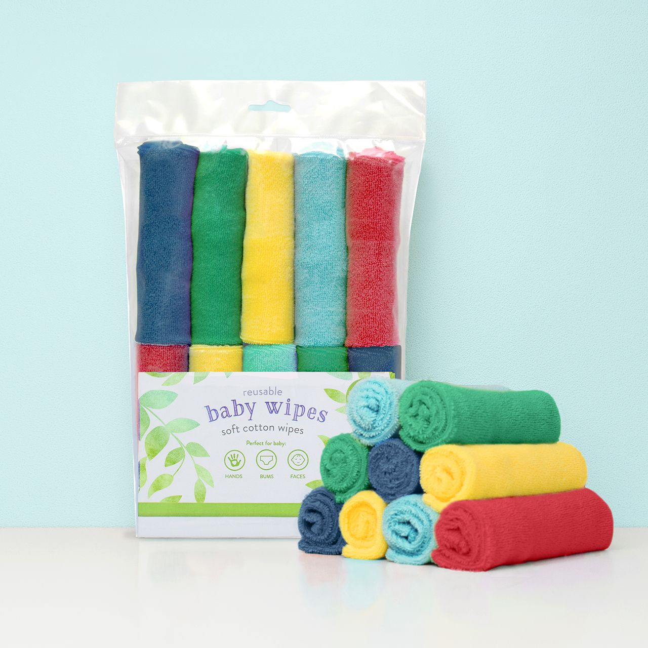 Bambino Mio reusable baby wipes 10 pack