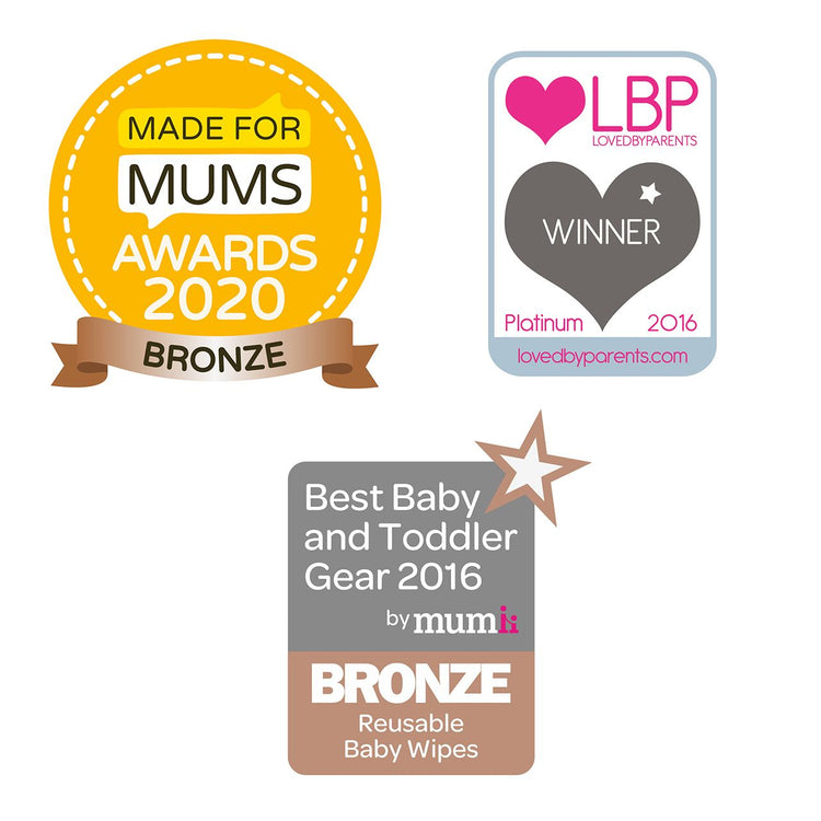 Bambino Mio reusable baby wipes 10 pack