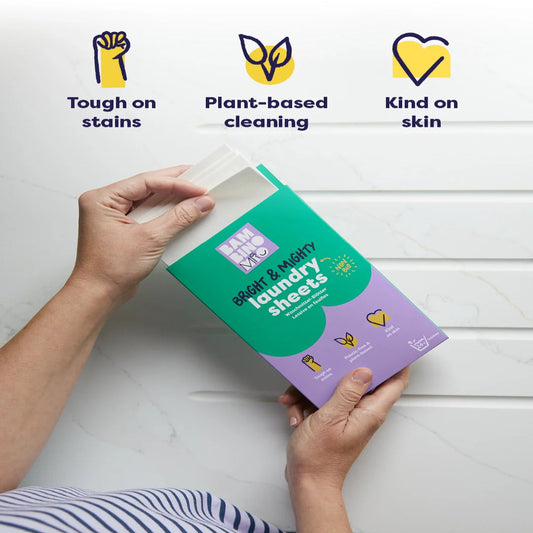 Bright & Mighty Eco-Friendly Laundry Sheets