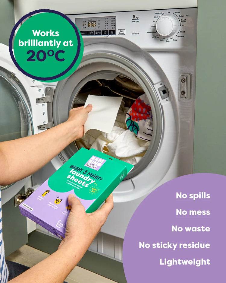 Bright & Mighty Eco-Friendly Laundry Sheets