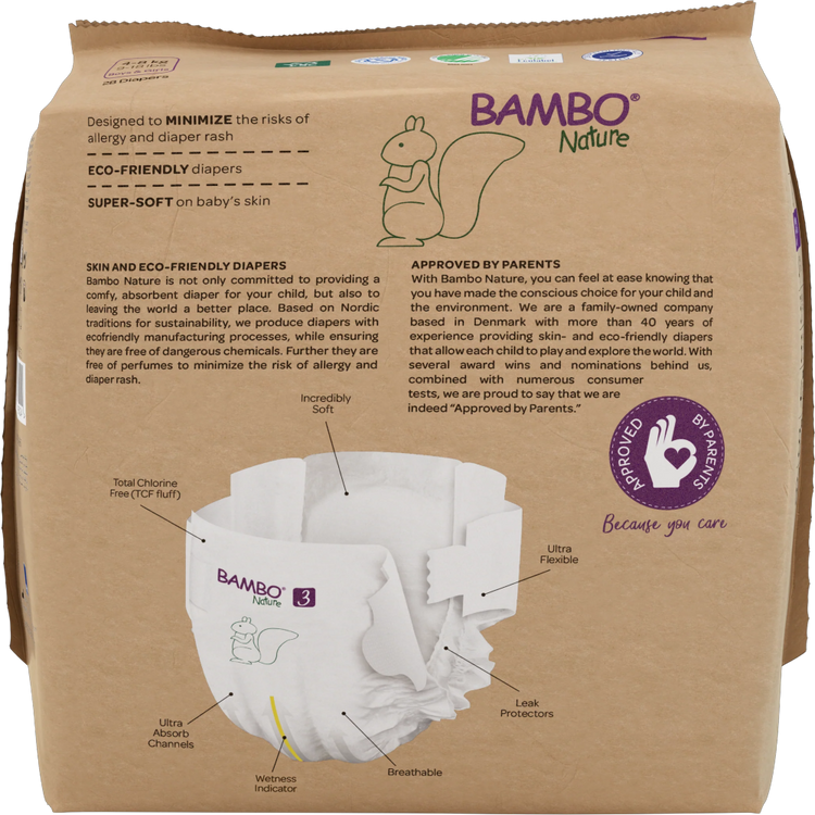 Bambo eco nappies - individual packs
