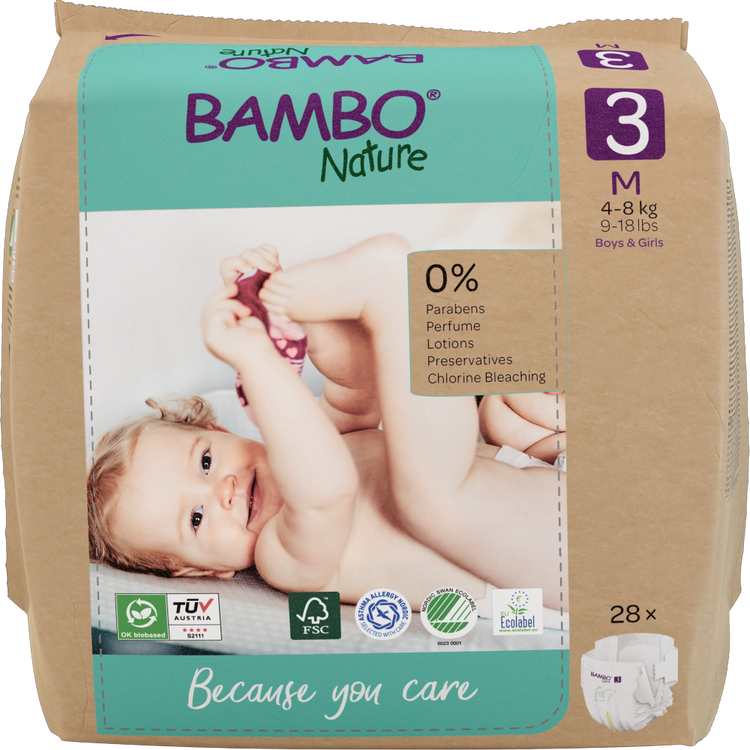 Bambo eco nappies - individual packs
