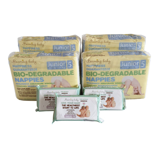 Eco friendly disposable nappies and organic baby wipes 