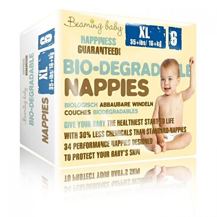 Biodegradable nappies - size 6 